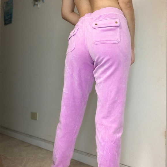 Juicy couture purple velour joggers - Picture 2 of 7